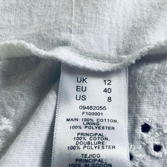 ASOS DESIGN Eyelet Tea Maxi Dress with Puff Sleeves - 8P - Picture 9 of 12